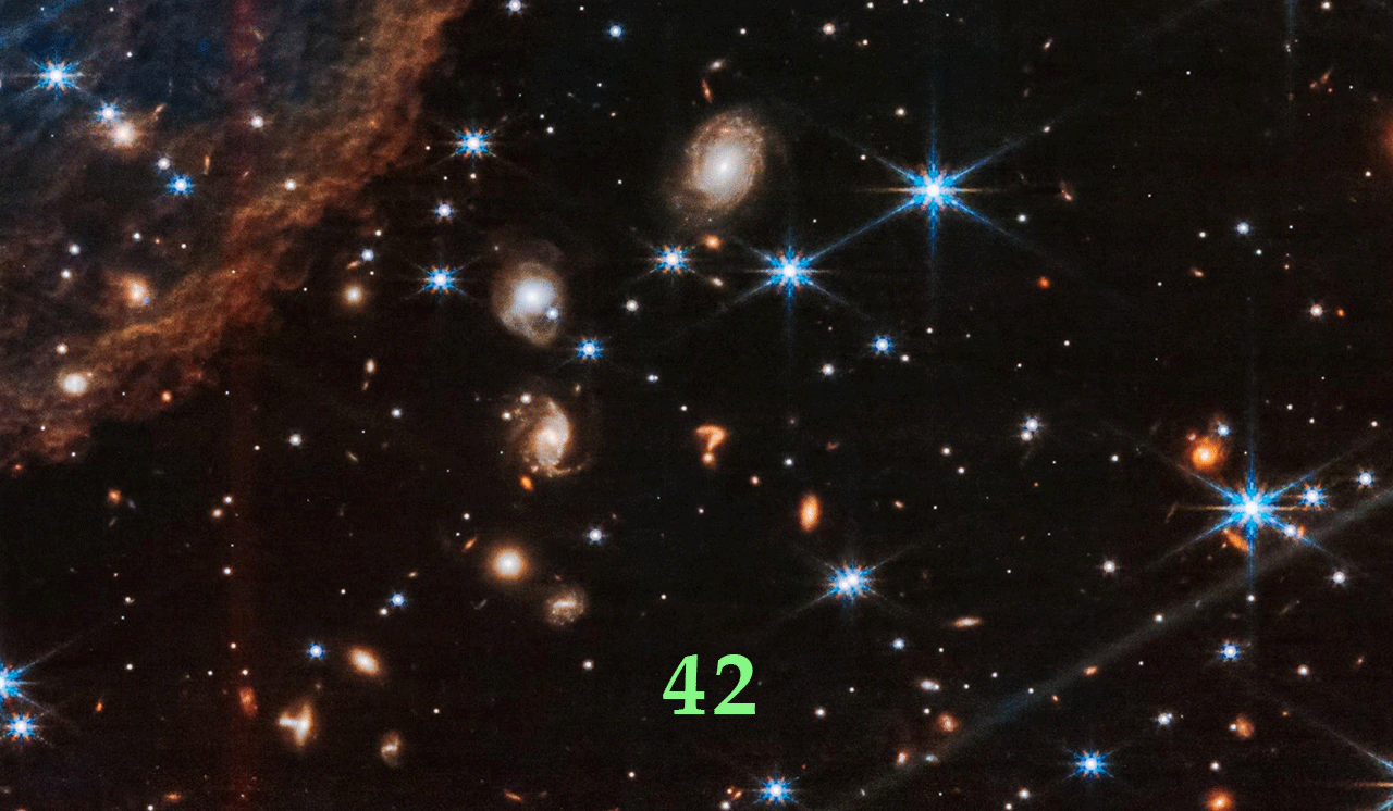 Question mark galaxy: Answer 42